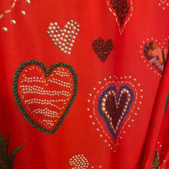 Anthropologie x Farm Rio Heart Midi Shirtdress - Picture 4 of 4